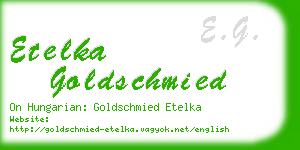 etelka goldschmied business card